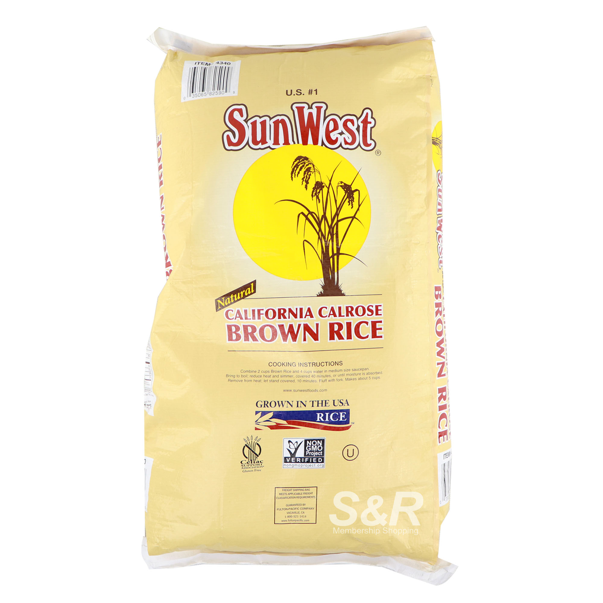 Sunwest Natural California Calrose Brown Rice 10kg Sunwest Natural California Calrose Brown Rice 10kg